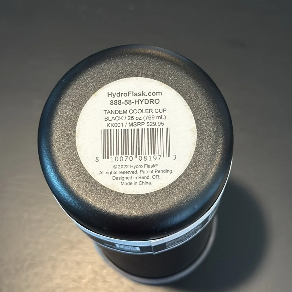 Hydro Flask Tandem Cooler Cup - 26 oz 2-can cooler/insulated cup. Black, NWT - Picture 3 of 6